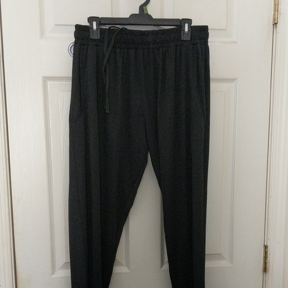 Men's Classic Black Joggers with Drawstring